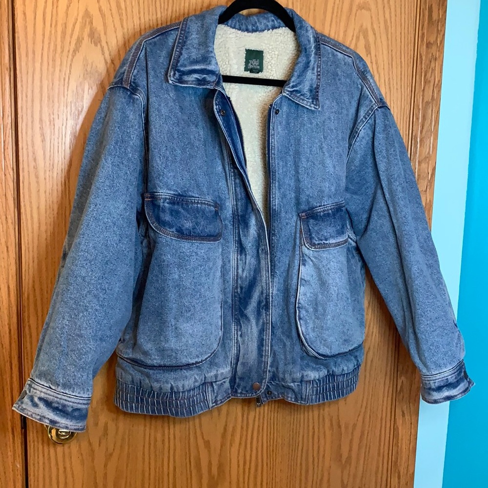 Sherpa lined jean jacket